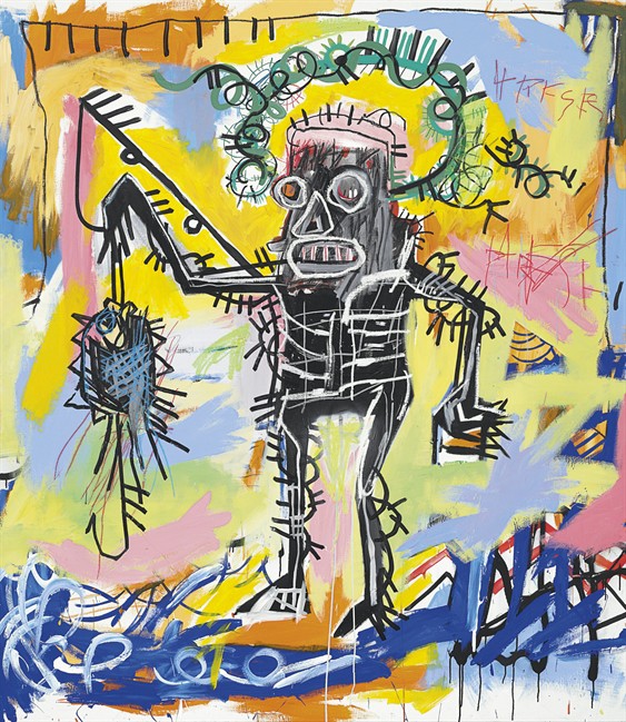 Early work by graffiti artist Basquiat set for NYC auction, could