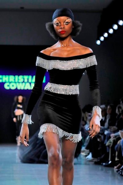 The Christian Cowan collection is modeled during Fashion Week in New York, Tuesday, Feb. 12, 2019. (AP Photo/Richard Drew)