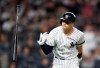 New York Yankees' Tyler Wade flips his bat after hitting a two-run home run during the fifth inning of the team's baseball game against the Toronto Blue Jays, Friday, Sept. 20, 2019, in New York. (AP Photo/Sarah Stier)