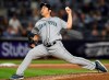 Seattle Mariners starting pitcher Yusei Kikuchi delivers during the seventh inning of a baseball game against the New York Yankees, Wednesday, May 8, 2019, in New York. (AP Photo/Kathy Willens)