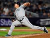 Seattle Mariners starting pitcher Yusei Kikuchi delivers during the seventh inning of a baseball game against the New York Yankees, Wednesday, May 8, 2019, in New York. (AP Photo/Kathy Willens)