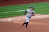 Houston Astros' Jose Altuve (27) rounds the bases after hitting a solo home run against the New York Yankees during the first inning of Game 3 of baseball's American League Championship Series, Tuesday, Oct. 15, 2019, in New York. (AP Photo/Seth Wenig)