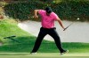 FILE- In this April 8, 2018, file photo, Patrick Reed reacts to his birdie on the 12th hole during the fourth round at the Masters golf tournament in Augusta, Ga. Reed says this birdie putt was his most important shot of the final round. (AP Photo/David J. Phillip, File)