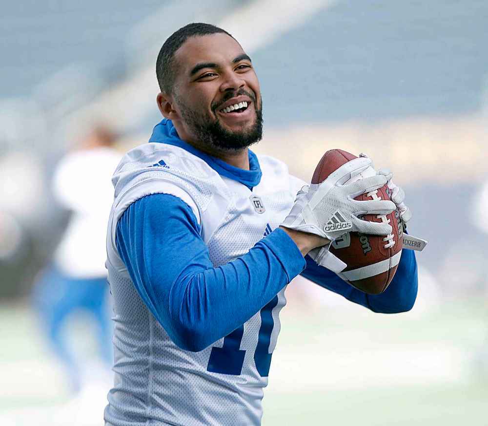 PHIL HOSSACK / WINNIPEG FREE PRESS
Nic Demski at the Bomber Mini-Camp in April.