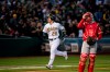 Oakland Athletics Mark Canha runs the bases after hitting a two-run home run against the Los Angeles Angels in the fourth inning of a baseball game, Saturday, March 30, 2019 in Oakland, Calif. (AP Photo/John Hefti)