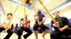 Did Blue Bomber centre Obby Khan (second from right) find kendo, or did kendo find him? He works out regularly with head instructor Tom Yamashita (right) at the Manitoba Japanese Canadian Cultural Centre.