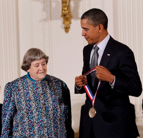 Pablo Martinez Monsivais / The Canadian Press archives
Winnipeg-born Yvonne Brill received the U.S. National Medal of Technology  and Innovation from U.S. President Barack Obama in 2011.