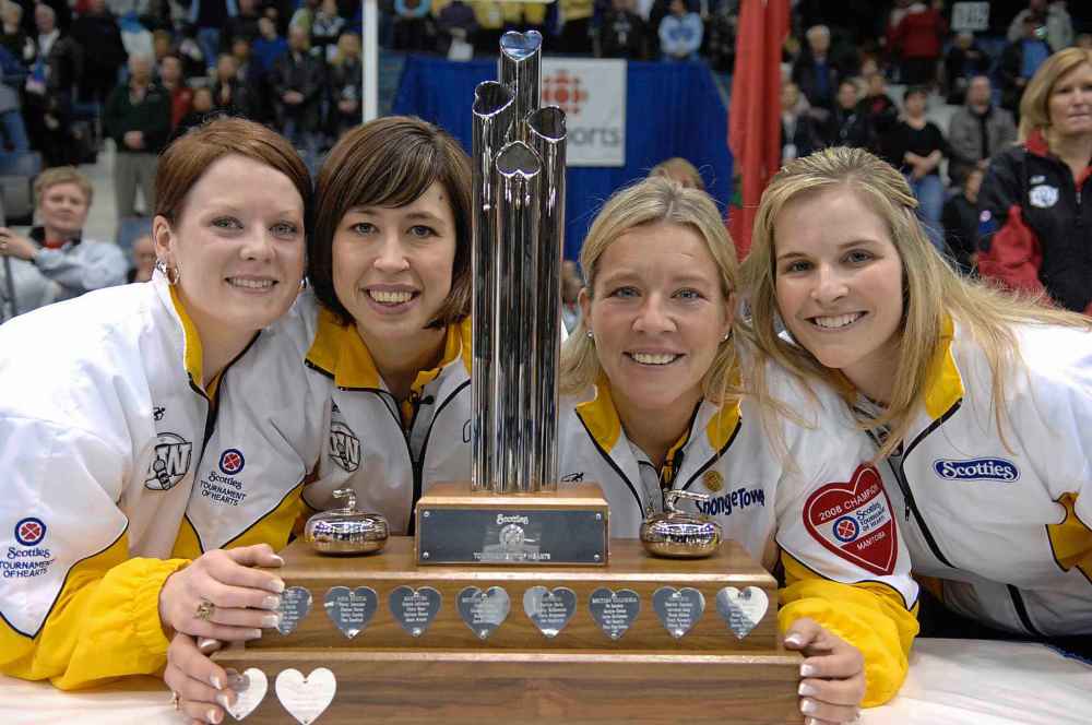 TROY FLEECE/Leader-Post
Team Manitoba wins the Scotties Tournament of Hearts in Regina in 2008.