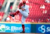 Cincinnati Reds starting pitcher Lucas Sims throws against the Pittsburgh Pirates during the first inning of a baseball game, Tuesday, May 28, 2019, in Cincinnati. (AP Photo/Gary Landers)
