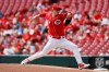 Cincinnati Reds starting pitcher Sonny Gray throws in the first inning of a baseball game against the Miami Marlins, Thursday, April 11, 2019, in Cincinnati. (AP Photo/John Minchillo)