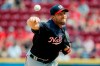Washington Nationals starting pitcher Max Scherzer throws in the eighth inning of a baseball game against the Cincinnati Reds, Sunday, June 2, 2019, in Cincinnati. (AP Photo/John Minchillo)