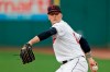 Cleveland Indians starting pitcher Zach Plesac delivers in the first inning of a baseball game against the Boston Red Sox, Monday, Aug. 12, 2019, in Cleveland. (AP Photo/Tony Dejak)