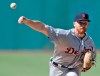 Detroit Tigers starting pitcher Spencer Turnbull delivers in the first inning in a baseball game against the Cleveland Indians, Saturday, June 22, 2019, in Cleveland. (AP Photo/Tony Dejak)
