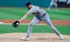 Detroit Tigers starting pitcher Spencer Turnbull fields a ball hit by Cleveland Indians' Oscar Mercado in the first inning in a baseball game, Wednesday, Sept. 18, 2019, in Cleveland. Mercado was out on the play. (AP Photo/Tony Dejak)