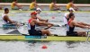 Britain's Alex Partridge and teammates compete to earn bronze in the men's rowing eight in Eton Dorney, near Windsor, England, at the 2012 Summer Olympics, Wednesday, Aug. 1, 2012. (AP Photo/Matt Writtle, Pool)