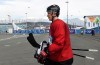 Nathan Denette / The Canadian Press
Canada's men's captain Sidney Crosby walks from hockey practice in the warm weather to the teams dressing room on Wednesday. Current GM Steve Yzerman has worked to bring the best players of the moment to Sochi, but in doing so he's got a very young leadership group. Captain Crosby is just 26 and his alternates Shea Weber and Jonathan Toews are also under 30.