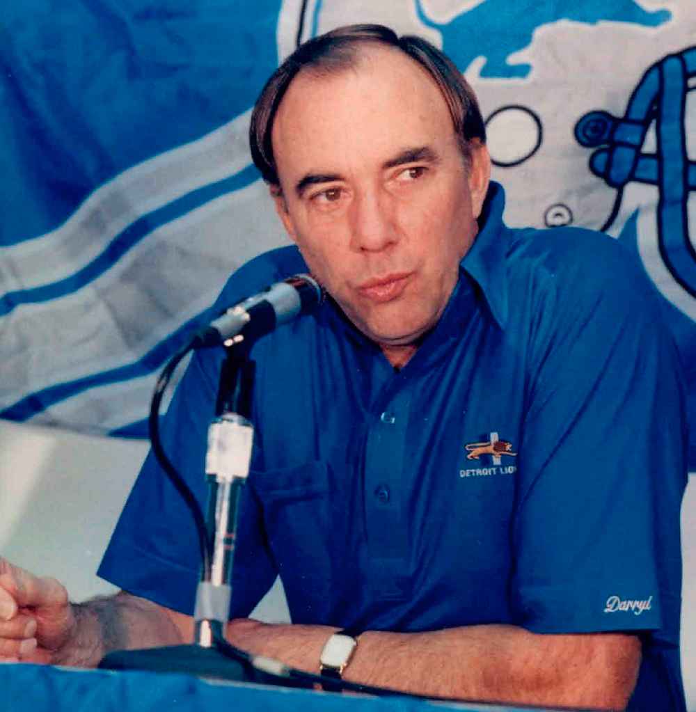 Darryl Rogers coached the Bombers in 1991. He died on July 10 at the age of 83. (Detroit News Files)