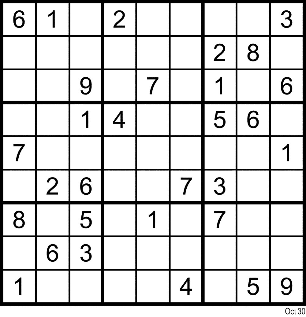 Sudoku Correction Winnipeg Free Press