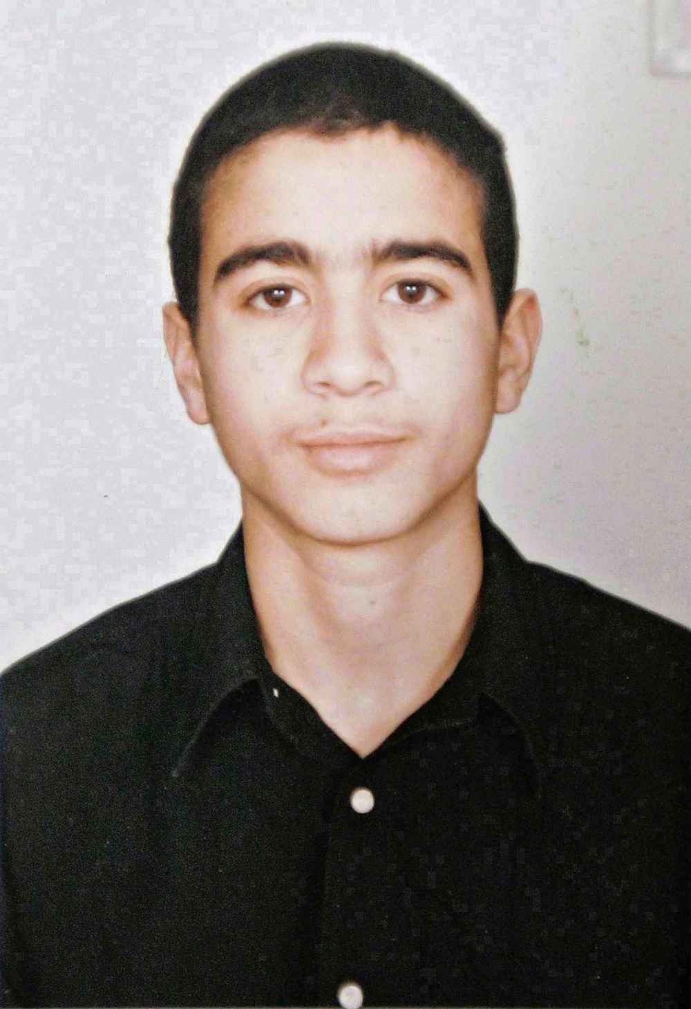 A photo of Omar Khadr, taken before he was imprisioned in 2002. THE CANADIAN PRESS / HANDOUT