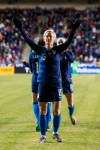 United States' Megan Rapinoe reacts to the crowd after scoring a goal during the first half of SheBelieves Cup soccer match against the Japan, Wednesday, Feb. 27, 2019, in Chester, Pa. (AP Photo/Chris Szagola)