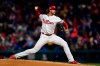 Philadelphia Phillies starting pitcher Aaron Nola throws the ball during the third inning of a baseball game against the New York Mets, Monday, April 15, 2019, in Philadelphia. (AP Photo/Derik Hamilton)