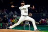 Pittsburgh Pirates starting pitcher Jordan Lyles delivers during the first inning of a baseball game against the San Francisco Giants in Pittsburgh, Friday, April 19, 2019. (AP Photo/Gene J. Puskar)