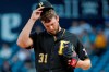 Pittsburgh Pirates starting pitcher Jordan Lyles collects himself on the mound during the first inning of a baseball game against the St. Louis Cardinals in Pittsburgh, Wednesday, July 24, 2019. (AP Photo/Gene J. Puskar)