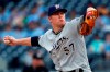 Milwaukee Brewers starting pitcher Chase Anderson delivers during the first inning of the team's baseball game against the Pittsburgh Pirates in Pittsburgh, Thursday, May 30, 2019. (AP Photo/Gene J. Puskar)