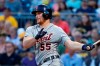 Detroit Tigers' John Hicks reaches base on an error charged to Pittsburgh Pirates third baseman Jung Ho Kang, driving in two runs, during the fourth inning of a baseball game in Pittsburgh, Tuesday, June 18, 2019. (AP Photo/Gene J. Puskar)