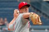 Philadelphia Phillies starting pitcher Drew Smyly throws against the Pittsburgh Pirates during the first inning of a baseball game, Sunday, July 21, 2019, in Pittsburgh. (AP Photo/Keith Srakocic)