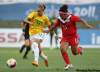 Juan Karita / The Canadian Press Archives
Brazil's Thais Guedes, left, is challenged by Canada's Desiree Scott during a women's soccer gold medal match at the Pan American Games in Guadalajara, Mexico, in October. Scott will head to Vancouver to take part in an Olympic soccer qualifying event.