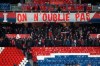 Empty stands and a banner reading 