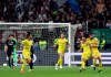 Chelsea's Pedro Rodriguez, 2nd right, celebrates after scoring his side's first goal during a Uefa Europa League, first leg semifinal soccer match between Eintracht Frankfurt and FC Chelsea in the Commerzbank Arena in Frankfurt, Germany, Thursday, May 2, 2019. (AP Photo/Michael Probst)