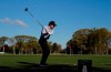 Francesco Molinari, of Italy, hits on the driving range before a practice round for the PGA Championship golf tournament, Wednesday, May 15, 2019, at Bethpage Black in Farmingdale, N.Y. (AP Photo/Julie Jacobson)