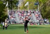 Brooks Koepka hits onto the 12th green during the first round of the PGA Championship golf tournament, Thursday, May 16, 2019, at Bethpage Black in Farmingdale, N.Y. (AP Photo/Julio Cortez)