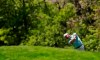 Lucas Glover hits out of the rough on the seventh fairway during the third round of the PGA Championship golf tournament, Saturday, May 18, 2019, at Bethpage Black in Farmingdale, N.Y. (AP Photo/Julio Cortez)