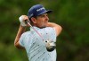 Justin Rose drives off the 10th tee during the final round of the PGA Championship golf tournament, Sunday, May 19, 2019, at Bethpage Black in Farmingdale, N.Y. (AP Photo/Charles Krupa)