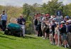 John Daly drives up to the first tee in a golf cart during the first round of the PGA Championship golf tournament, Thursday, May 16, 2019, at Bethpage Black in Farmingdale, N.Y. (AP Photo/Seth Wenig)