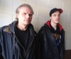 James Turner / Winnipeg Free Press
Darryl Russell (left) and his son, Kevin, encountered a suspicious person Wednesday inside the Poplar Avenue apartment block Darryl has owned since 1998.