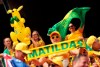 Australia's fans cheer for their team prior the start of the Women's World Cup Group C soccer match between Australia and Italy at the Stade du Hainaut in Valenciennes, Sunday, June 9, 2019. (AP Photo/Francisco Seco)