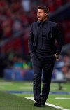 Tottenham's coach Mauricio Pochettino shouts during the Champions League final soccer match between Tottenham Hotspur and Liverpool at the Wanda Metropolitano Stadium in Madrid, Saturday, June 1, 2019. (AP Photo/Francisco Seco)