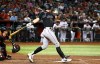 Colorado Rockies' Ryan McMahon watches his two-run double against the Arizona Diamondbacks during the seventh inning of a baseball game Wednesday, June 19, 2019, in Phoenix. (AP Photo/Ross D. Franklin)