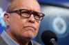 THE CANADIAN PRESS / John Woods
Winnipeg Jets head coach Paul Maurice speaks to media at their closing press conference after losing in the first round of the NHL playoffs in Winnipeg.