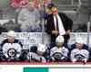 Rich Schultz / The Associated Press
Winnipeg Jets head coach Paul Maurice yells from the bench during the third period against the New Jersey Devils Friday.