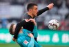 Frankfurt's Filip Kostic, right, und Freiburg's Lukas Kuebler fight for the ball during a Bundesliga soccer match between Eintracht Frankfurt and SC Freiburg in Frankfurt, Germany, Saturday, Jan.19, 2019. (Arne Dedert/dpa via AP)