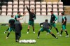 Portugal's Cristiano Ronaldo, center, gestures during a training session at the Bessa stadium in Porto, Portugal, Tuesday, June 4, 2019. Portugal will face Switzerland Wednesday in a UEFA Nations League semifinal soccer match. (AP Photo/Luis Vieira)