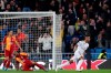 Real Madrid's Rodrygo, right, reacts after scoring the opening goal during a Champions League group A soccer match between Real Madrid and Galatasaray at the Santiago Bernabeu stadium in Madrid, Spain, Wednesday, Nov. 6, 2019. (AP Photo/Manu Fernandez)