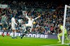 Real Madrid's Sergio Ramos jumps with Real Sociedad's Asier Illarramendi during a Spanish La Liga soccer match between Real Madrid and Real Sociedad at the Santiago Bernabeu stadium in Madrid, Spain, Sunday, Jan. 6, 2019. (AP Photo/Paul White)