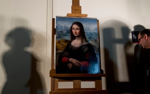 Paul White / The Associated Press
Spain's Prado Museum says the copy it has of Leonardo da Vinci's Mona Lisa was painted at the same time as the original perhaps making it the earliest replica of the masterpiece. A museum spokeswoman said the work was painted side by side with the 16th century original that hangs in the Louvre in Paris and was done by one of Leonard's key students.