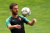 Portugal's Bernardo Silva controls the ball during a training session at the Bessa stadium in Porto, Portugal, Tuesday, June 4, 2019. Portugal will face Switzerland Wednesday in a UEFA Nations League semifinal soccer match. (AP Photo/Luis Vieira)